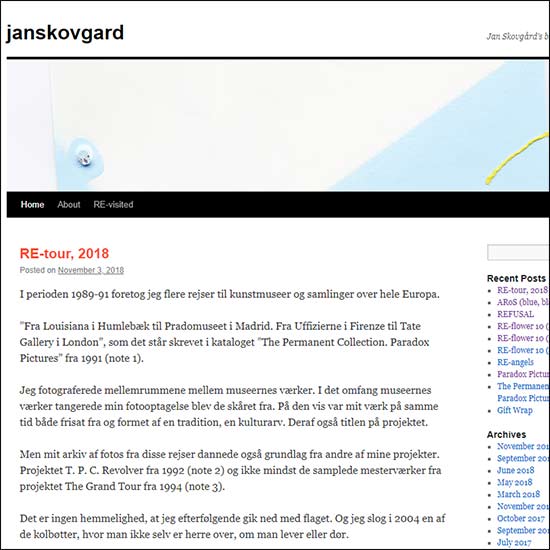 Jan Skovgård Blog
